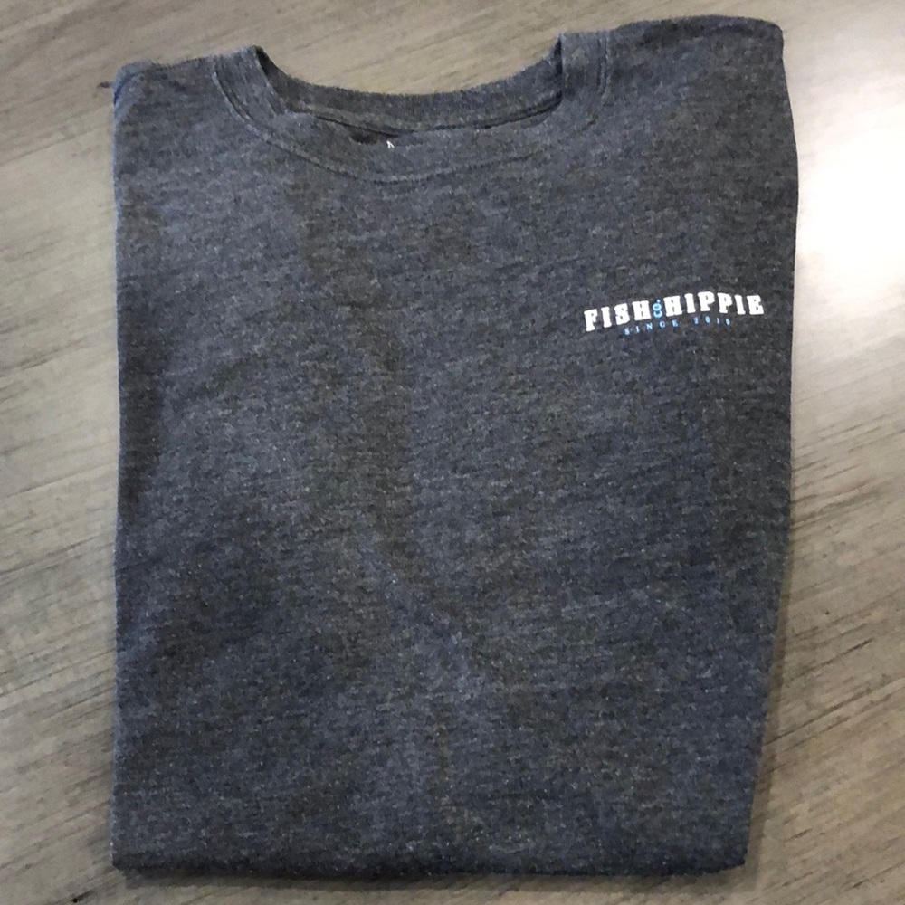 FISH HIPPIE Mens T Shirt - Picture 1 of 5